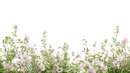 Blooming wildflowers in nature's garden colorful floral display outdoor environment serene viewpoint