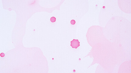 Soft pink hexagons and dots float in a dreamy, minimalist geometric pattern.