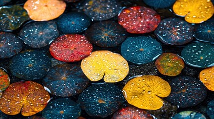 Vibrant Water Lily Pads