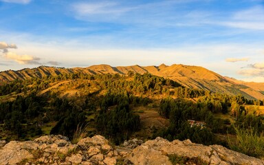 Golden Hour Mountain Landscape