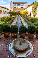 Patio Acequia Generalife Alhambra Palace