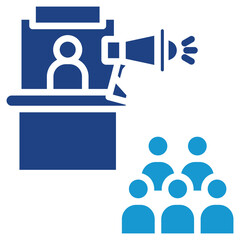 Promotional Events glyph color icon