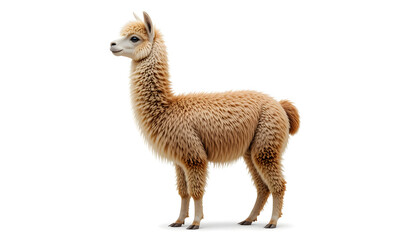 alpaca isolated on white background