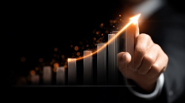Ascend A visual representation of exponential growth and upward trajectory, showcasing success, progress, and achievement through innovative strategies and smart decisions