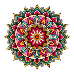 vector illustration of hand drawn mandala
