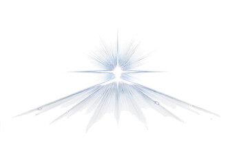Fototapeta premium Abstract white glowing light effect with a star. Glowing white lens flare, light and shadow effects.