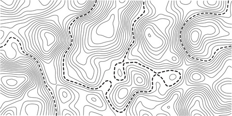 Old topographic map. Vintage geology. Line topography surface. Depth or climbing research. Geographic terrain. Mountain altitude coordinates. Route navigation. 