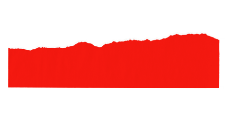 A torn piece of red paper texture isolated. Old antique sheet paper with space for text.