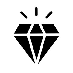 Diamond Line Icons Set – Gemstone, Luxury, Jewelry, Crystal, Precious Stone Symbols