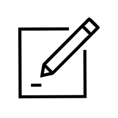 Draft Line Icons Set – Writing, Document, Edit, Note, Workflow Symbols