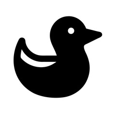Duck Icon – Waterfowl Symbol, Bird Illustration, Wildlife and Nature Design