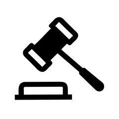 Gavel Line Icons Set – Justice, Law, Court, Judgment, Legal Symbols 2