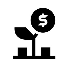 Growth Icon – Business Development Symbol, Progress and Success Design