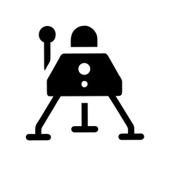 Lander Icon – Space Exploration Symbol, Lunar Module and Spacecraft Design © Most