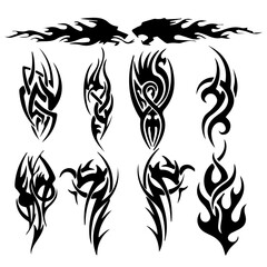 Tattoo-Inspired Flame Art – HD Stock Pictures & Editable Vector Graphics