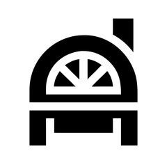 Pizza Oven Pictogram Icon &ndash; Kitchen Appliance and Baking Equipment Vector Illustration 2