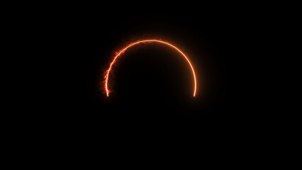 Neon blue circle frame loading icon background illustration in retro style and creating a stunning 4k illustration .	