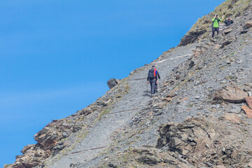 Stelvio Pass, a legendary Alpine pass, one of the highest in the Alps, closed during the winter months.