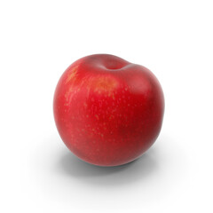 Fresh Red Apple Isolated on Transparent Background