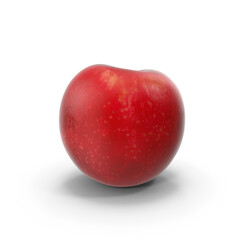 Fresh Red Apple Isolated on Transparent Background