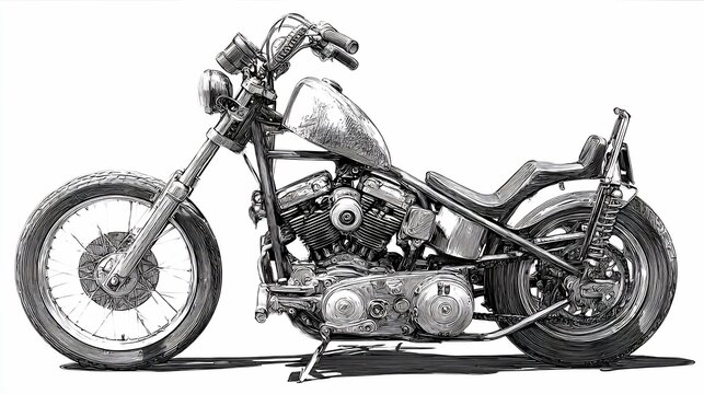 Custom chopper motorcycle