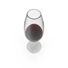 Port Wine Glass isolated on transparent background