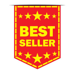 BEST SELLER LABEL - red sale label