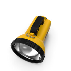 Portable High Power Rechargeable LED Searchlight isolated on transparent background