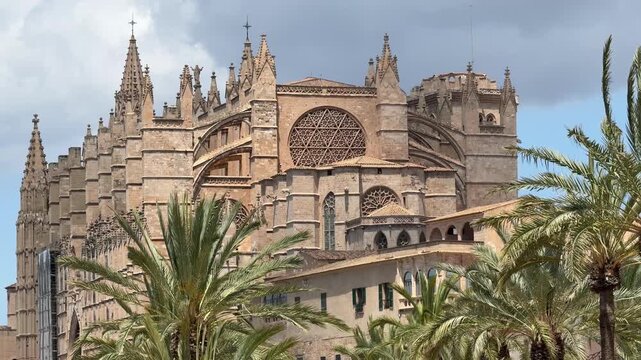Palma Cathedral, Mallorca, Spian - The Cathedral of Santa Maria of Palma, known as La Seu is a Gothic Roman Catholic cathedral