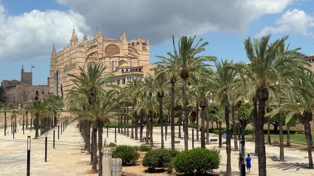 Palma Cathedral, Mallorca, Spian - The Cathedral of Santa Maria of Palma, known as La Seu is a Gothic Roman Catholic cathedral
