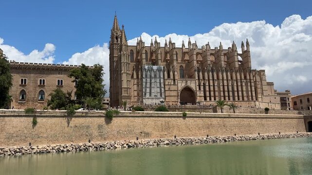 Palma Cathedral, Mallorca, Spian - The Cathedral of Santa Maria of Palma, known as La Seu is a Gothic Roman Catholic cathedral