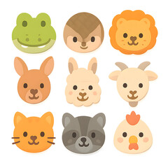 Fototapeta premium set of animals