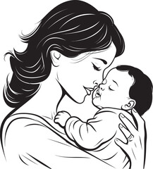 Graceful Arms Mother’s Love Warm Embrace Mother Holding Baby