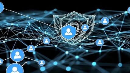 Innovative cybersecurity solution for data protection with encrypted network concept