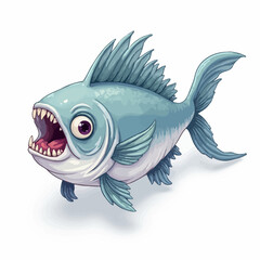 monster fish design very creepy