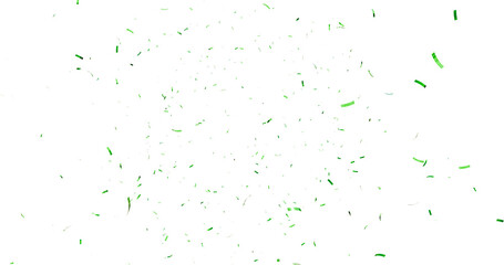 realistic bright confetti background for celebrations concept, in png format with transparent background. 3d render of confeti floating isolated. Christmas holiday and anniversary party Upper layer. 