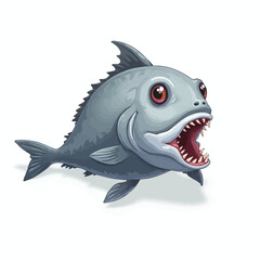 monster fish design very creepy