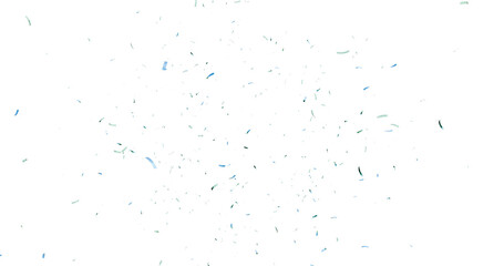 realistic bright confetti background for celebrations concept, in png format with transparent background. 3d render of confeti floating isolated. Christmas holiday and anniversary party Upper layer. 