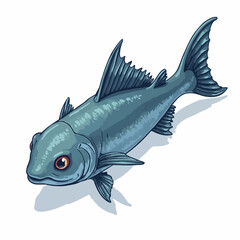 monster fish design very creepy