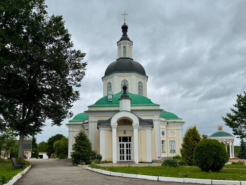 orthodox church optina pustyn russia. High quality photo