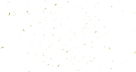 3d Render Realistic Confetti explosion falling on transparent background. 3d render of confetti floating isolated on transparent background. PNG illustration. 