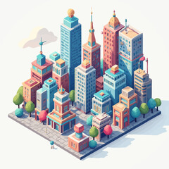 3D Mini Town Design Very Cool