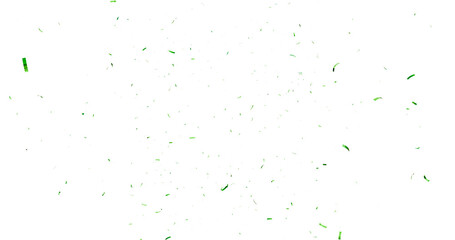 3d Render Realistic Confetti explosion falling on transparent background. 3d render of confetti floating isolated on transparent background. PNG illustration. 