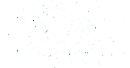 3d Render Realistic Confetti explosion falling on transparent background. 3d render of confetti floating isolated on transparent background. PNG illustration. 