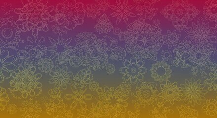 Abstract floral gradient