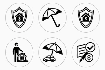 shield icons set