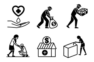 vector illustration of a family shopping