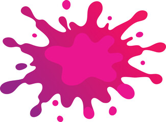 Bold Magenta Color Splash Artwork.