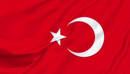 Obraz premium Flag of Turkey - A Symbol of Turkish Identity and History