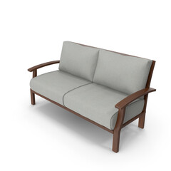 Retro Sofa isolated on transparent background